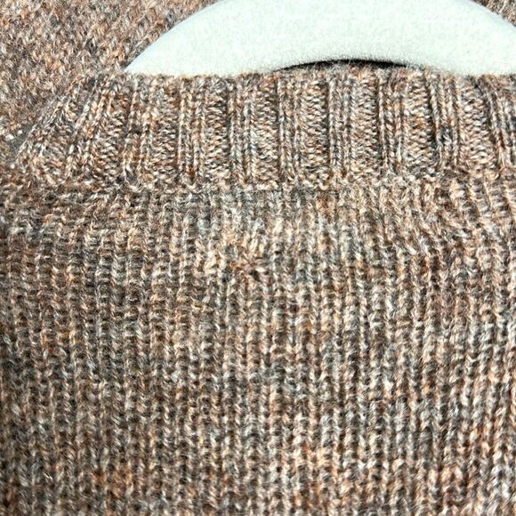 Braemar International Vintage Wool Sweater Pullover Taupe Crew neck Slim M/L - Picture 9 of 9